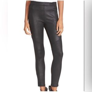 Free People Never Let You Go Faux Leather Skinny Leggings Size 0 EC
